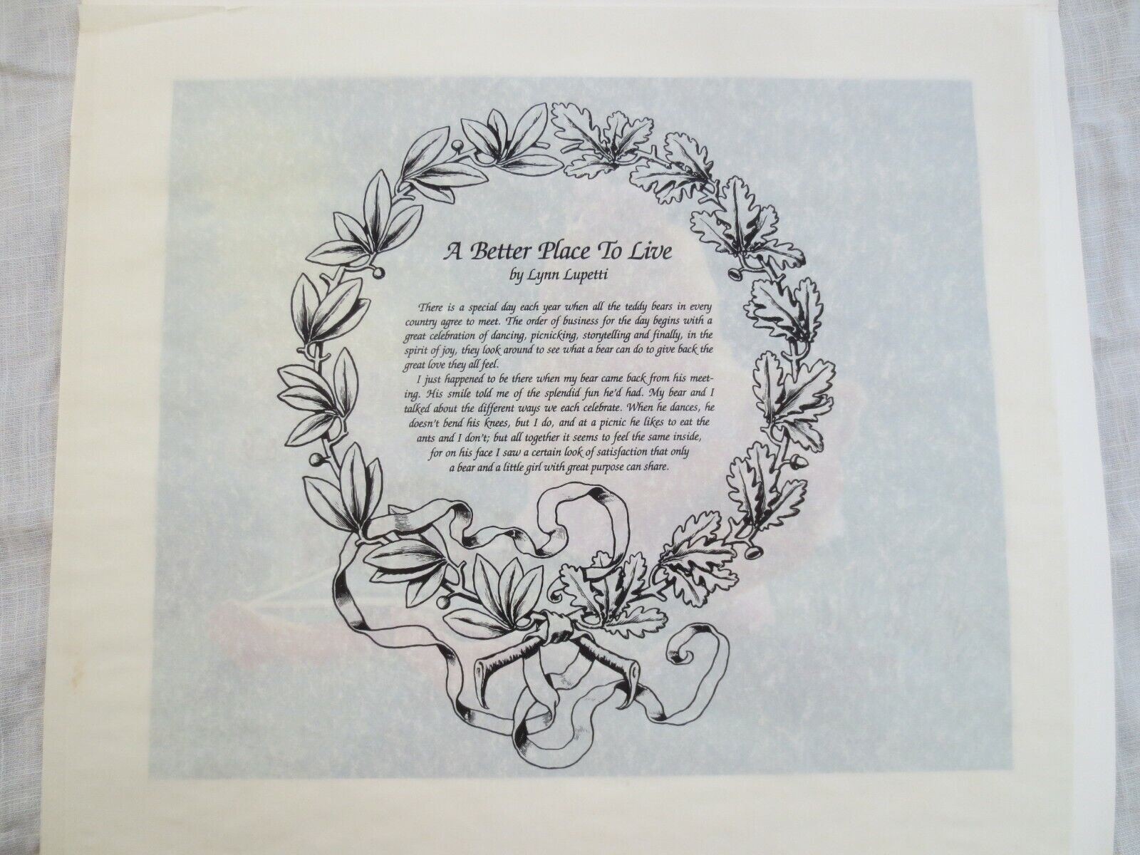 AUTHENTIC “A BETTER PLACE TO LIVE” BY LYNN LUPETTI SIGNED & NUMBERED LITHOGRAPH