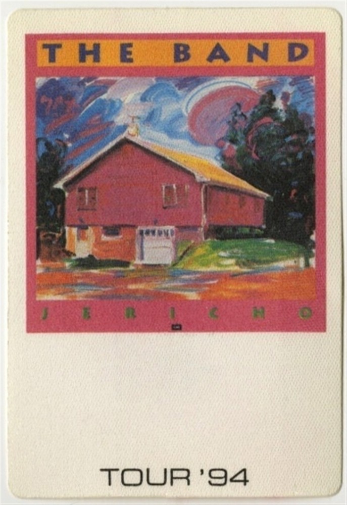 The Band 1994 Jericho concert tour vintage Backstage Pass Rick Danko Levon Helm