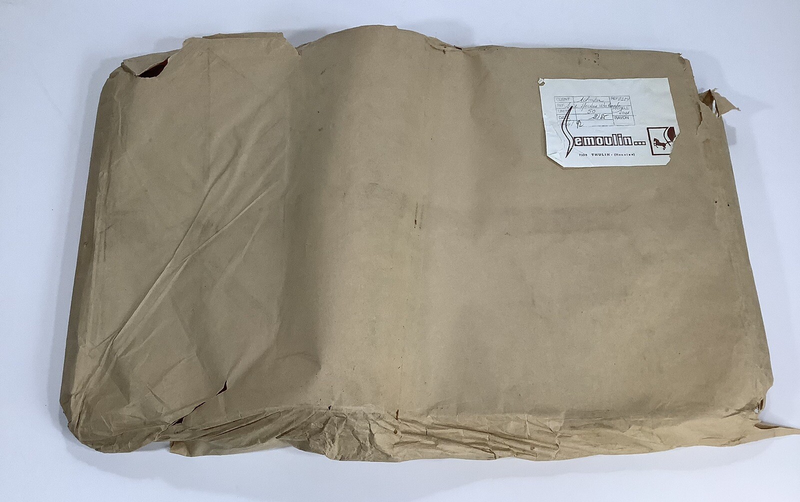 Vintage NOS Semoulin “CLASSIFIED WASTE” Brown Paper Bags Lot of 48 GI Military