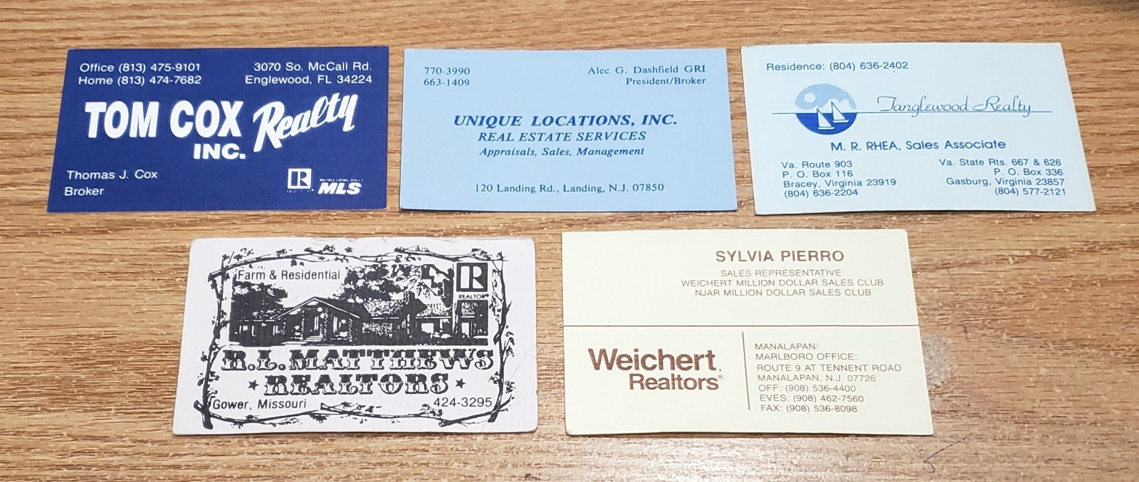 🔥 LOT of 100 REALTOR/REALTY Related BUSINESS CARDS for BUSINESS CARD COLLECTION