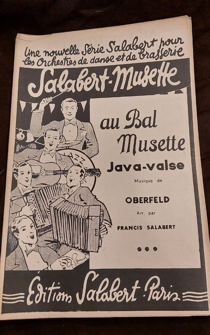 Partition Au Bal Musette Java Valse Oberfeld Sheet Music