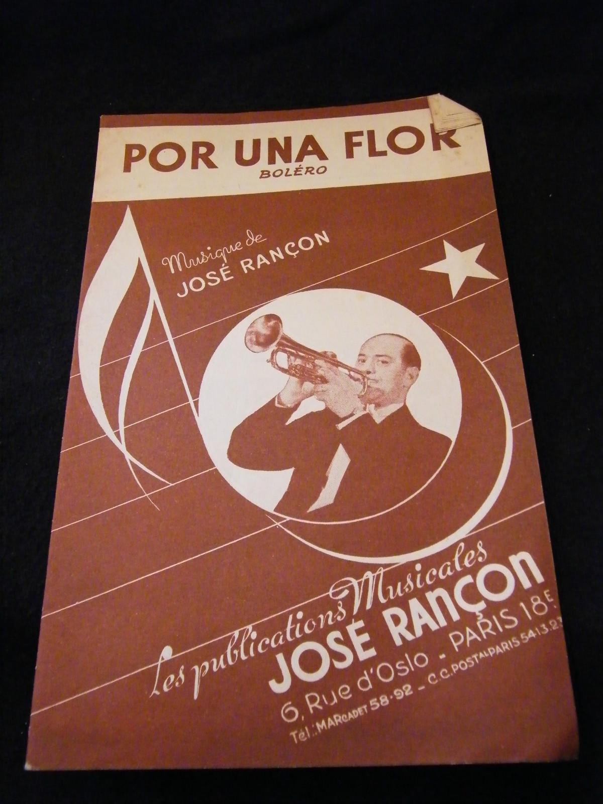 Partition For A Flower José Rançon Music Sheet