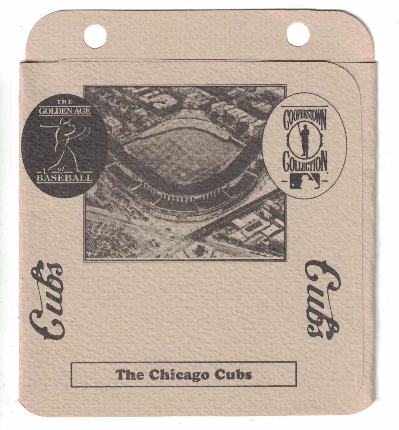 CHICAGO CUBS 1994 COOPERSTOWN COLLECTION ”THE GOLDEN AGE OF BASEBALL” FOLDOUT