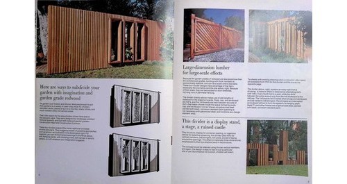 1973 Redwood Fencing Technical Design Guide CA Lumber Specs Landscape Design