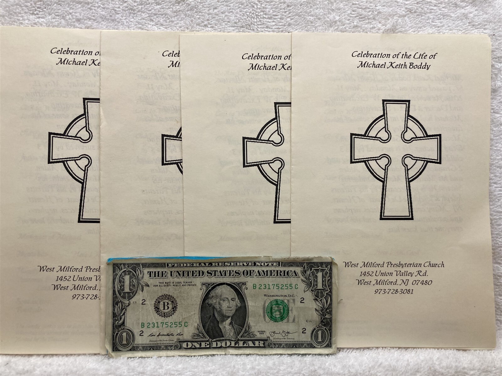 2015 Michael Keith Boddy Memorial Programs West Milford NJ Presbyterian Church