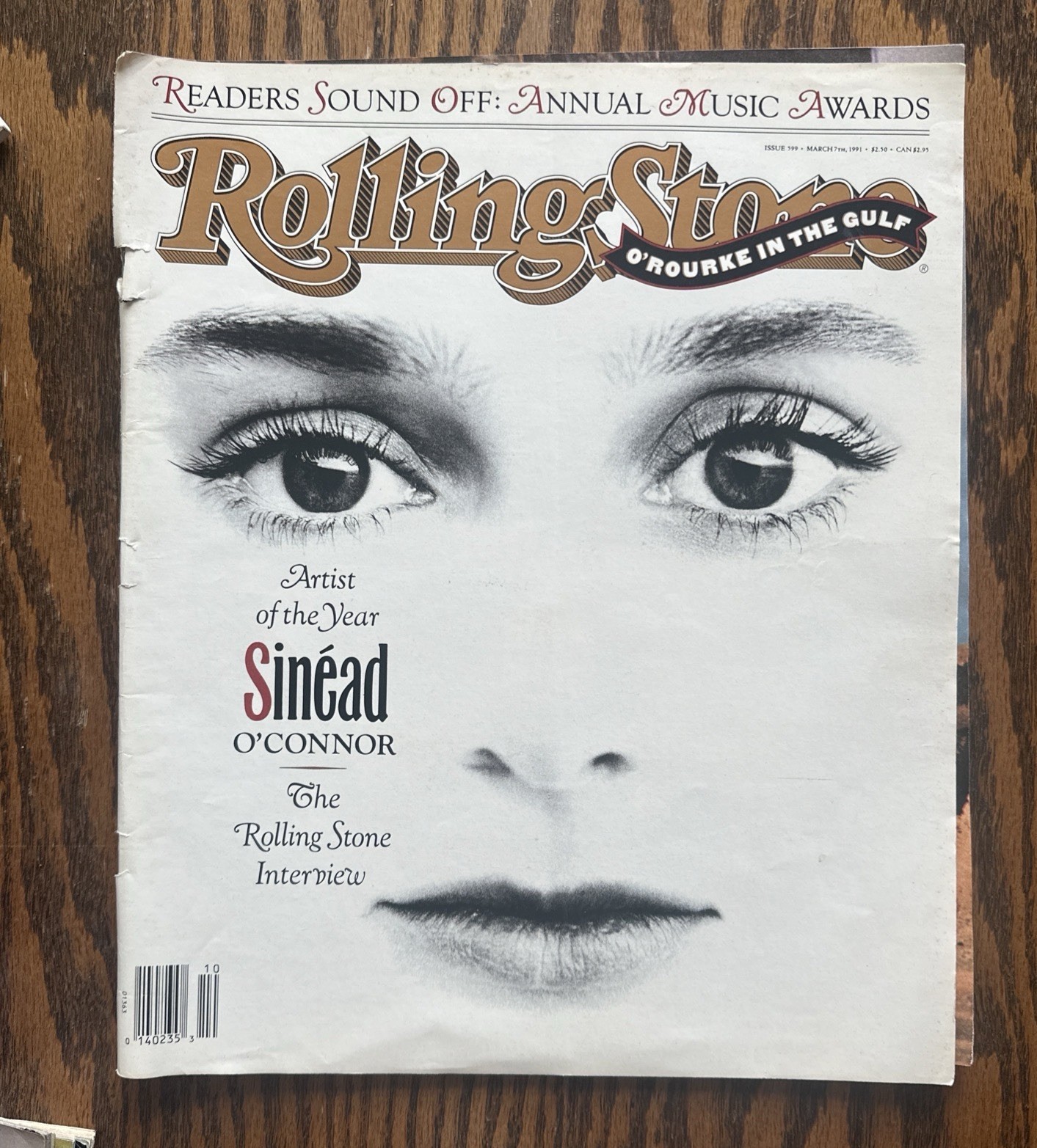 ROLLING STONE Magazine Issue 599 March 7, 1991 Sinead O’Connor Cover