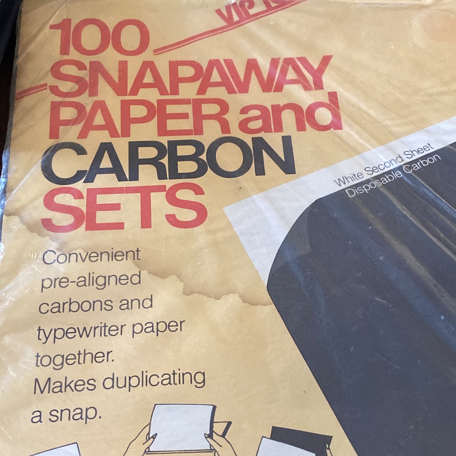 100 Snapaway Paper And Carbon Sets By Norcom VIP1000 Home&office Vtg