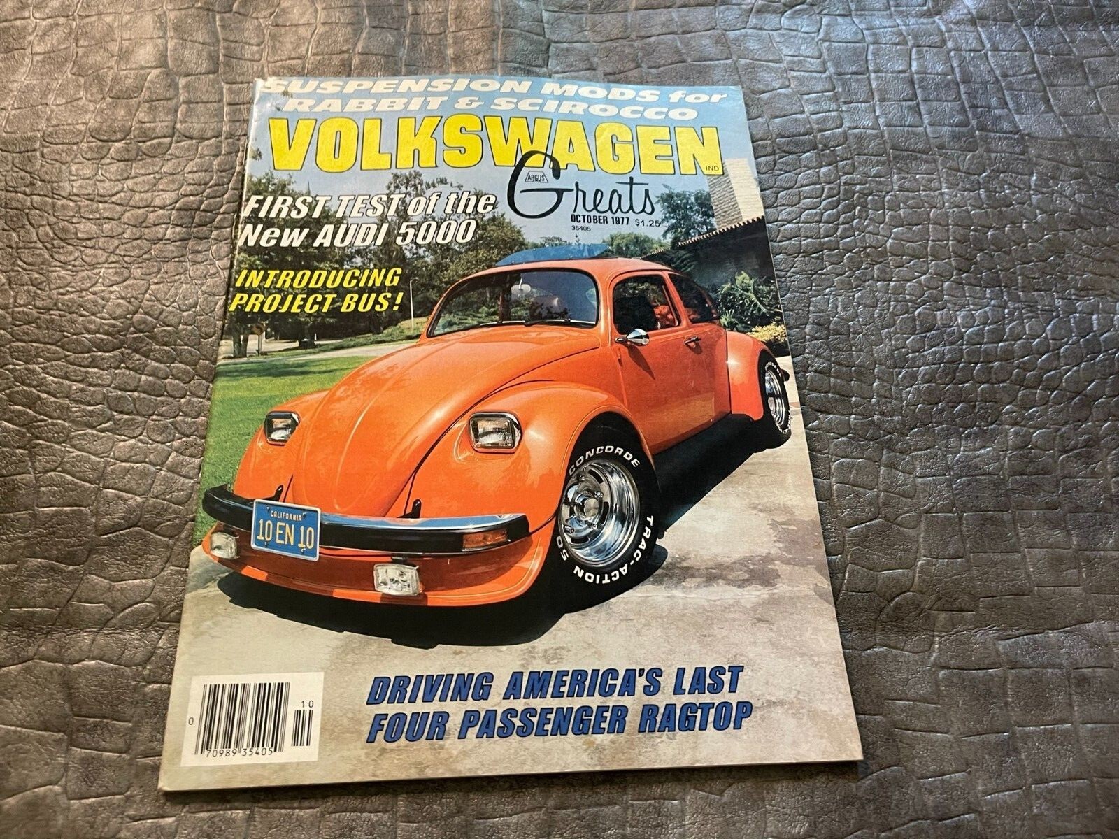 OCTOBER 1977 VOLKSWAGEN GREATS vintage car magazine