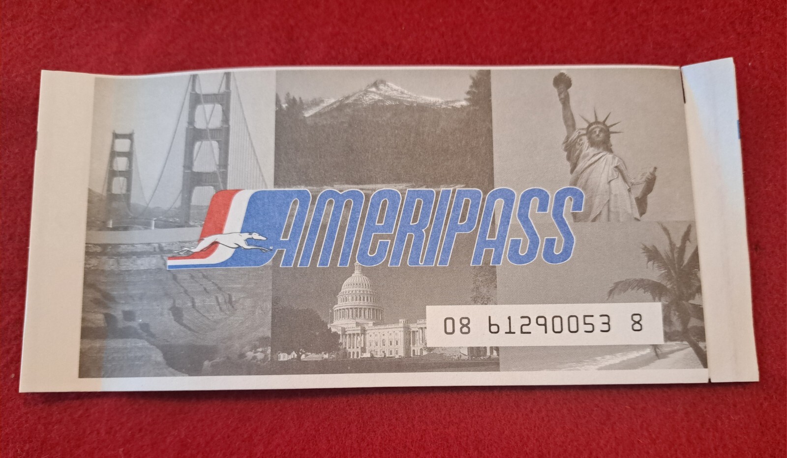 Greyhound Bus Lines Ameripass Pass Ticket 1990s Vintage RARE Not For Travel