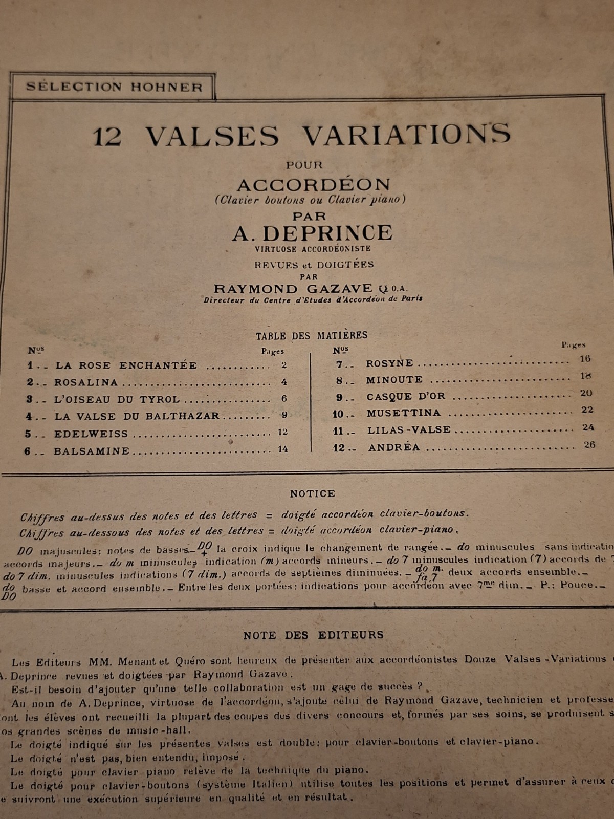 Partition 12 Waltzes Variations By Deprince Sheet Music