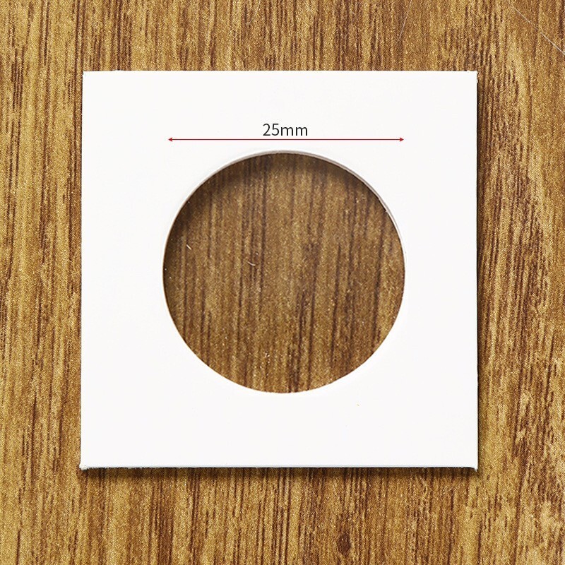 100PCS Coin Flips for Quarter 25mm/0.98 Inch Cardboard Holders 2×2 inch Pockets