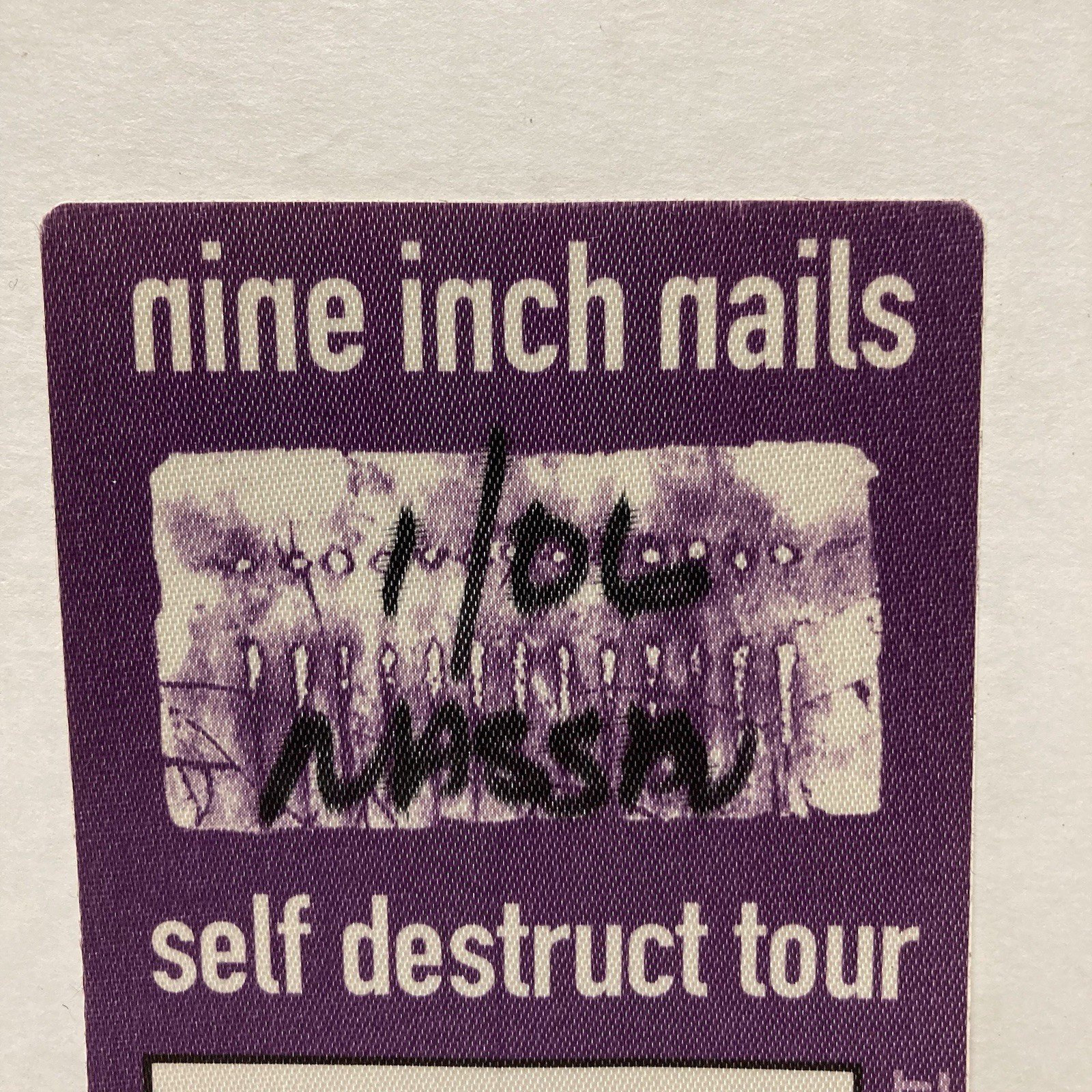 Nine Inch Nails NIN Self Destruct Tour Backstage Working Crew Pass NYC 95 RARE