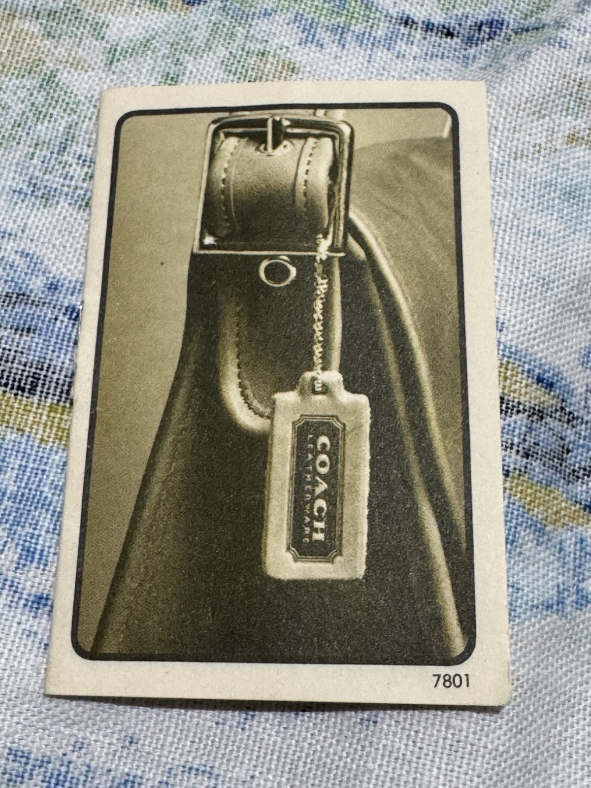 Vintage 1978 Coach Leatherware Paperwork Catalog Registration Muslin Bag 1970s