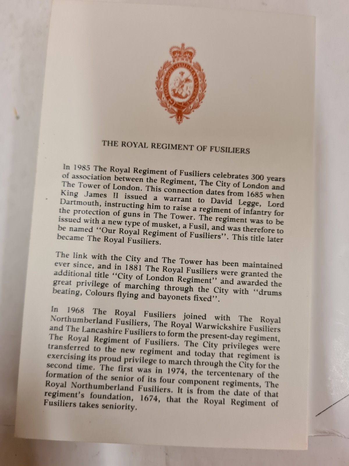 Vintage Collection x 6 London Guildhall Military Banquet / Reception Programmes