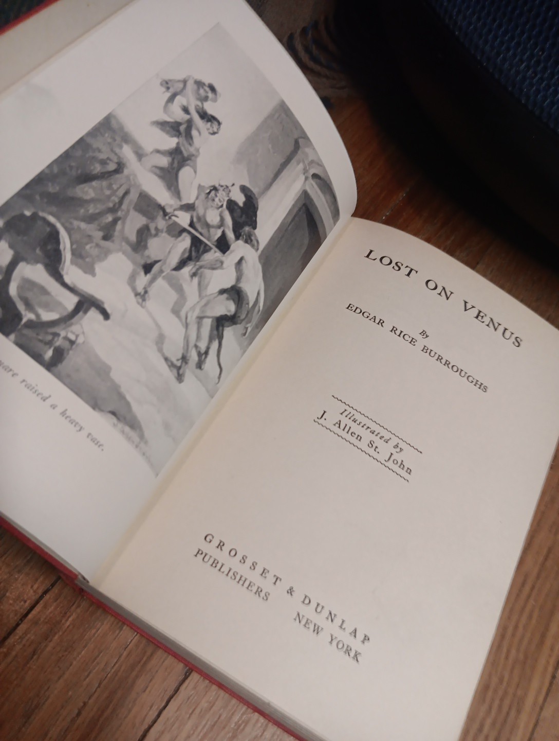 Antique 1930s LOST ON VENUS Edgar Rice Burroughs 1ST ED antiq. ORIGINAL Book