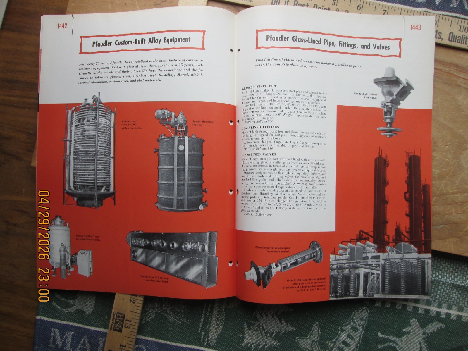 Buyers Guide to PFAUDLER equipment and services brochure 1953