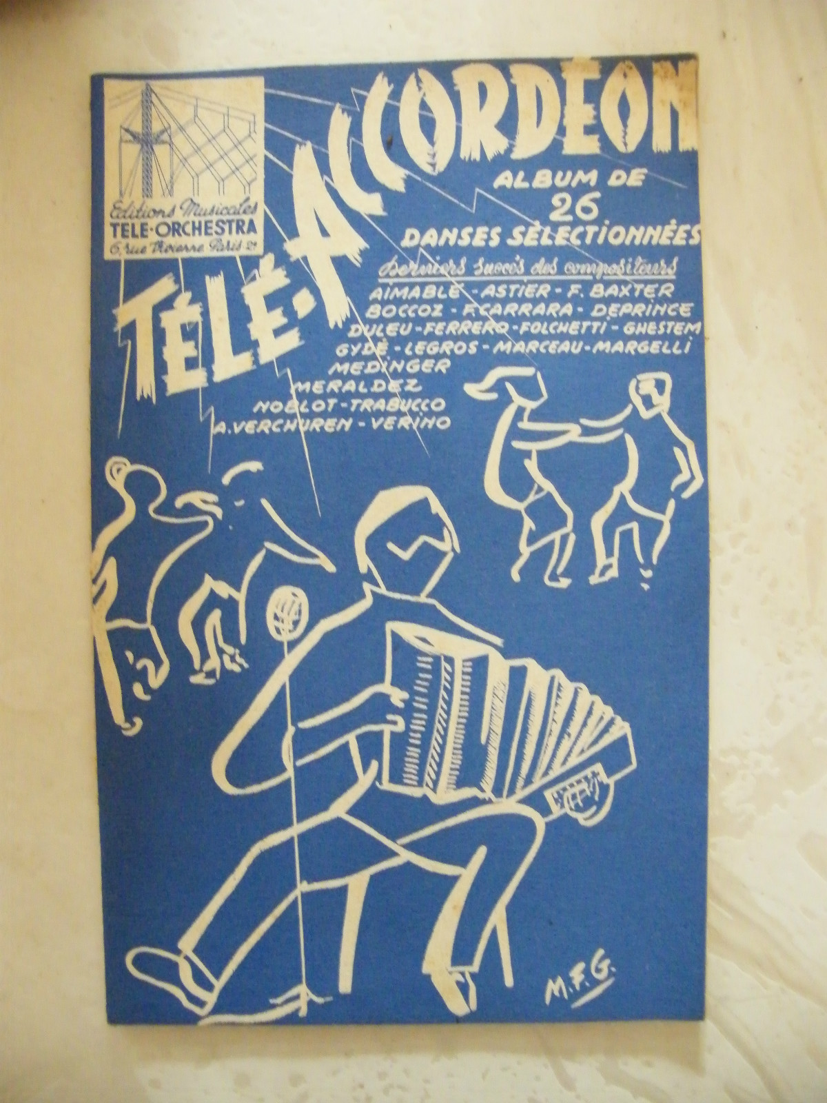 Accordion Sheet Music Album of 26 Selected Dances by Aimable Baxter Duleu
