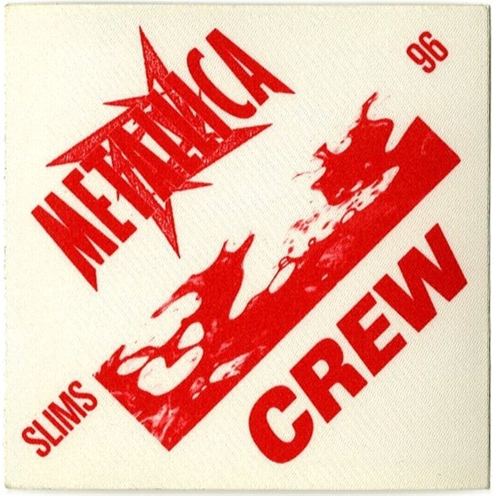Metallica 1996 Escape From the Studio concert tour Working Crew Backstage Pass