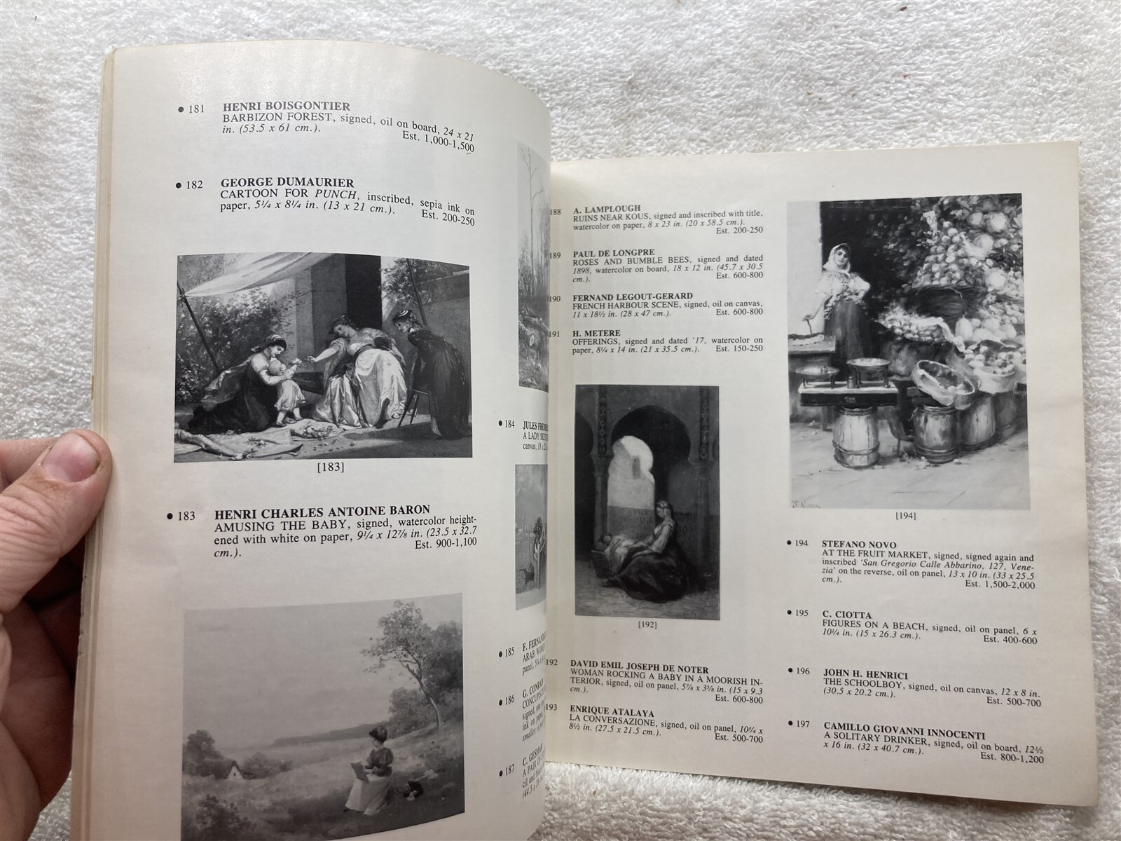 1981 19th 20th Century American European Paintings Watercolors Christies East