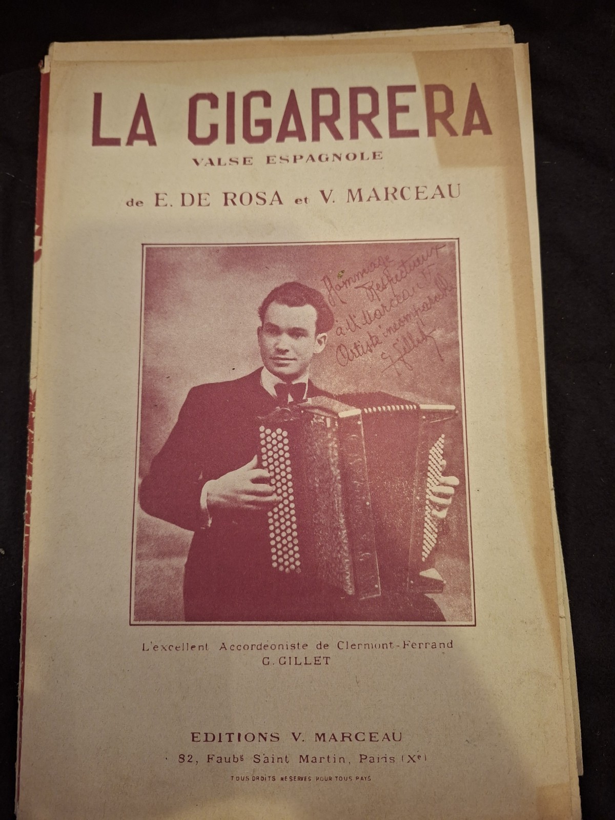 La Cigarrera Rosa Marceau Sheet Music