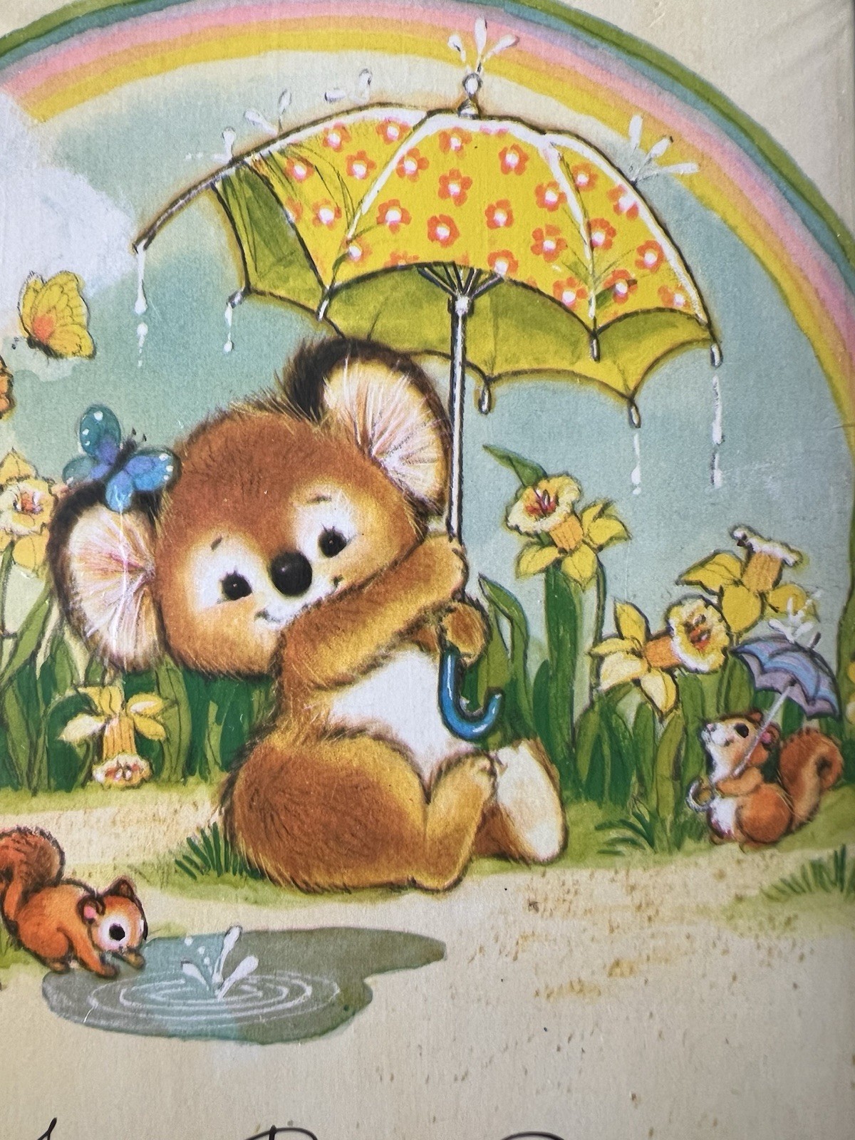 Vintage Baby Shower Invitations Koala Bear Rainbow 2 Sealed Packages 16 Total