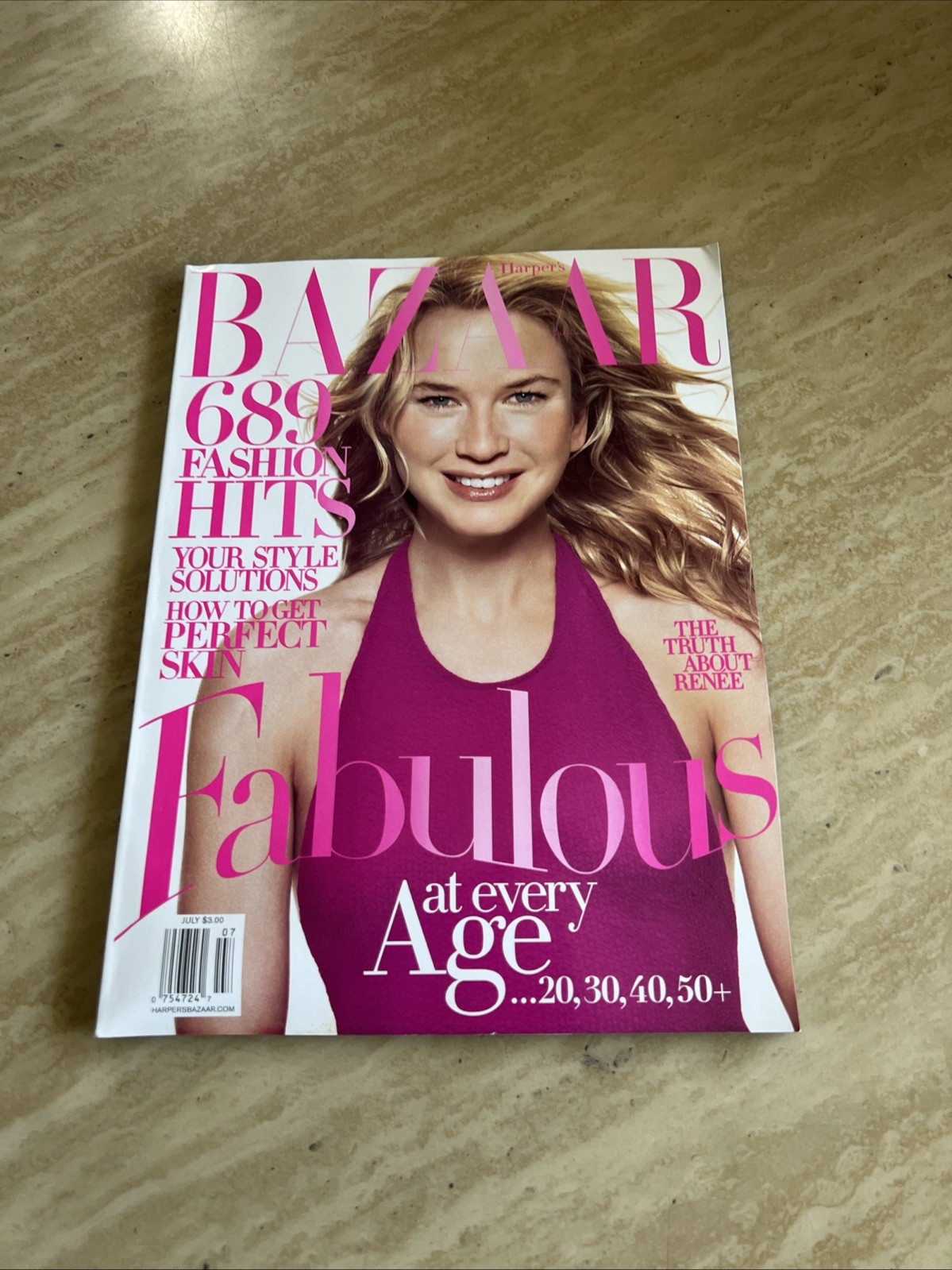 JULY 2002 HARPERS BAZAAR fashion magazine RENEE ZELLWEGER