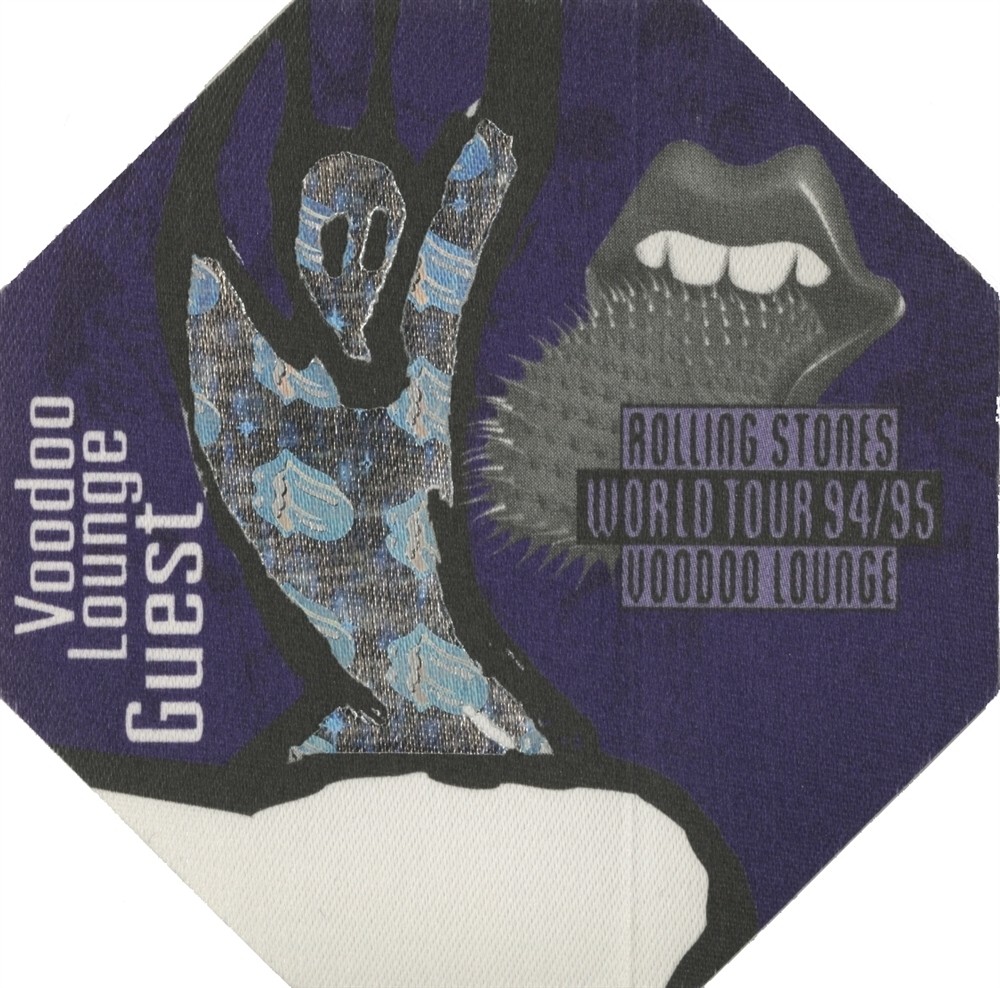 Rolling Stones 1994 Voodoo Lounge concert tour Band Guest Backstage Pass