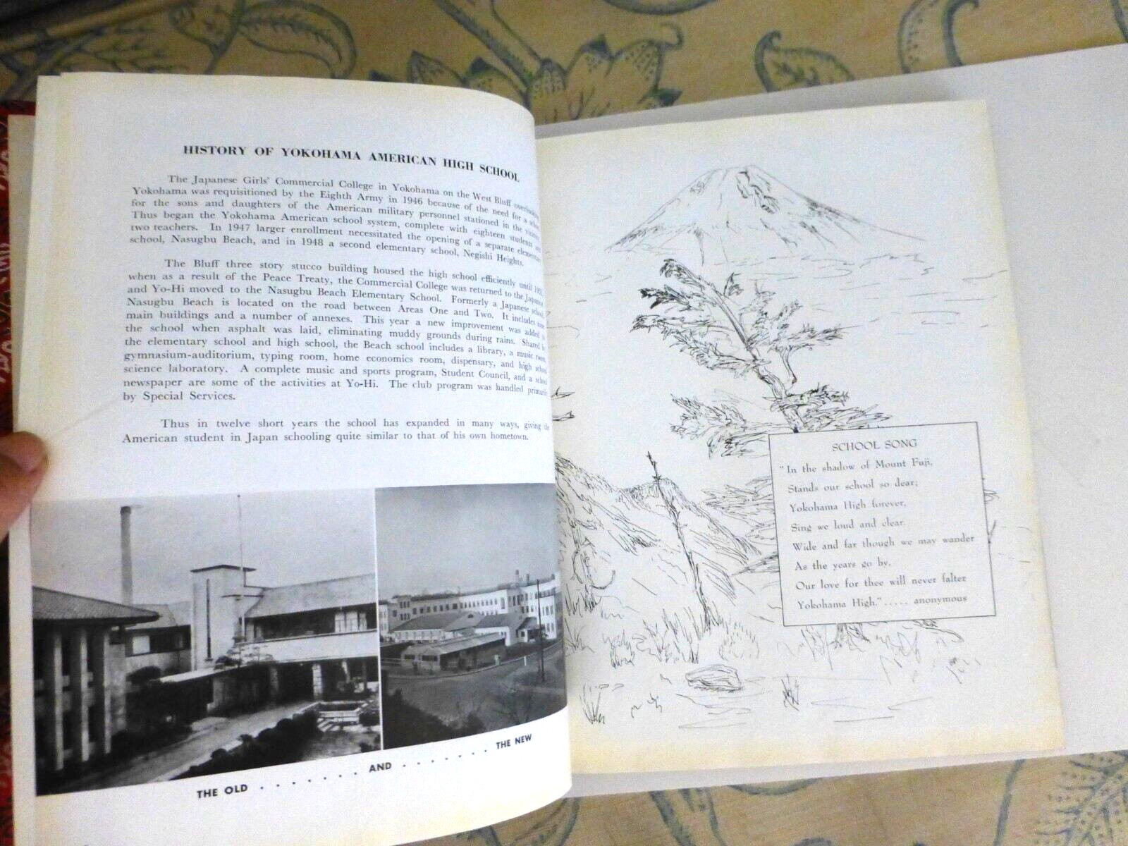 YEARBOOK YOKOHOMA AMERICAN HIGH SCHOOL JAPAN YO HI ANNUAL 1958 BEACH NEGUCHI