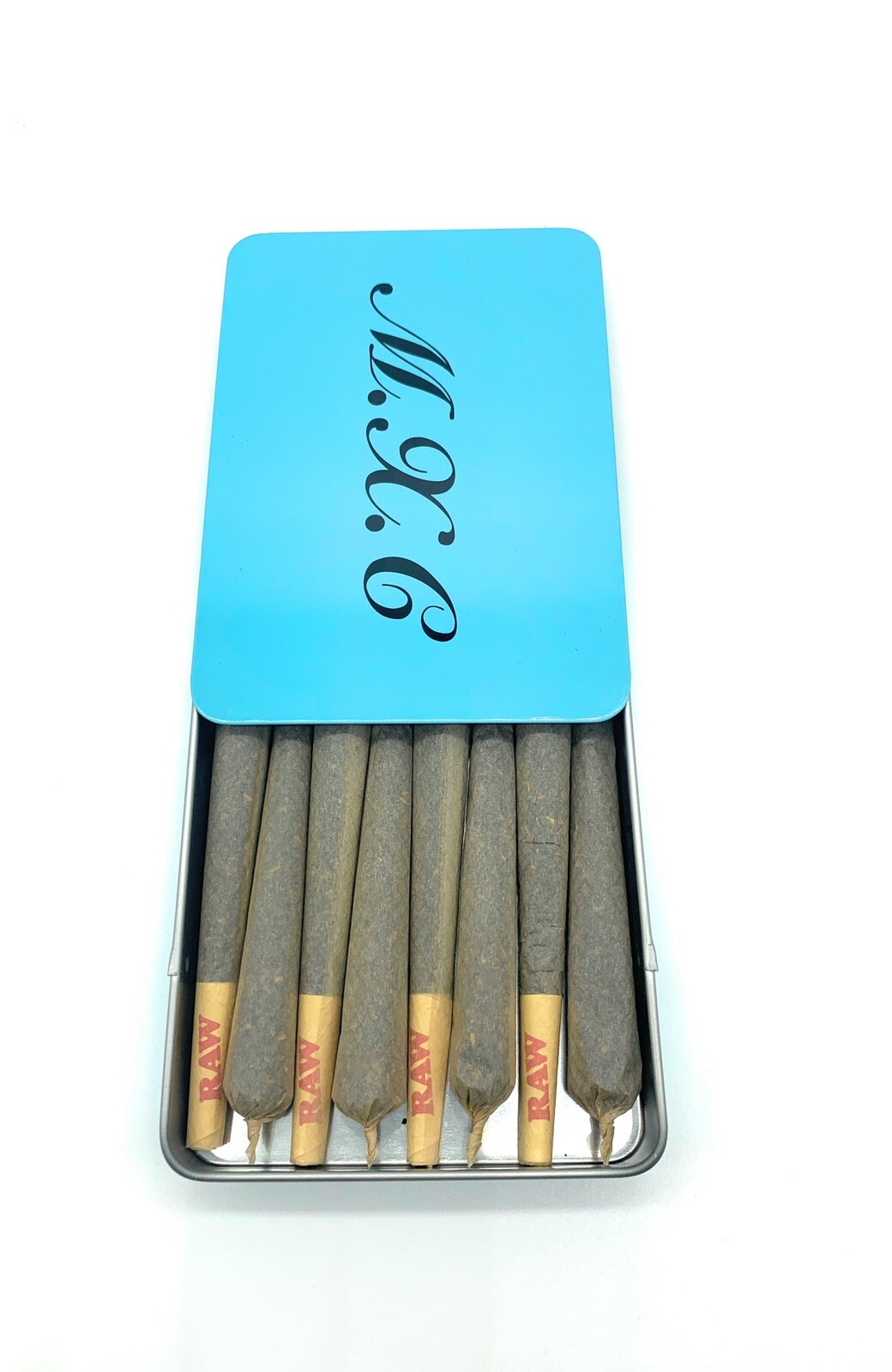 RAW Classic king Size Cone(50 Pack)+ steel slide lock cone case holder