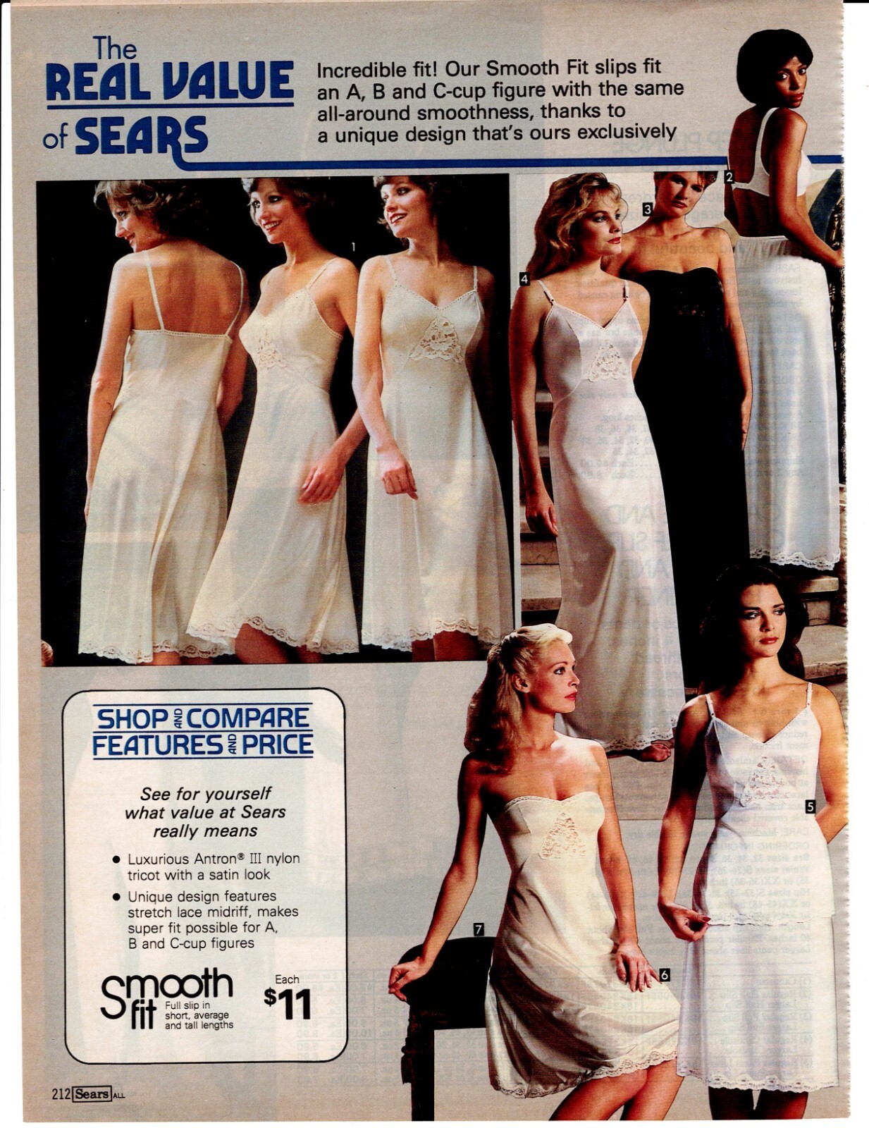 VINTAGE 80’S CATALOG LADIES BRAS SLIPS GARTER BELTS PHOTO CLIPPING AD PRINTS