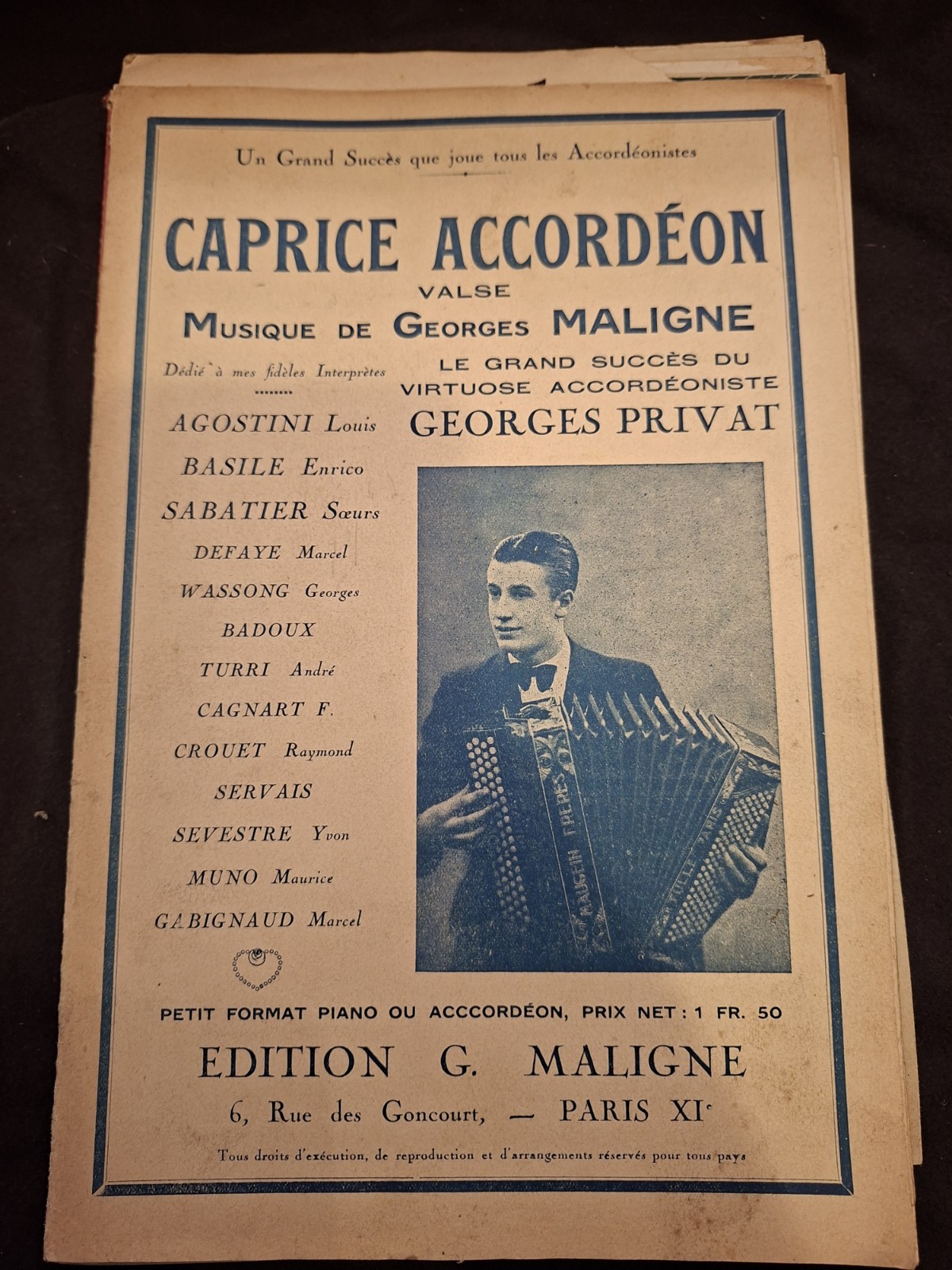 Caprice Accordion Privat Sheet Music