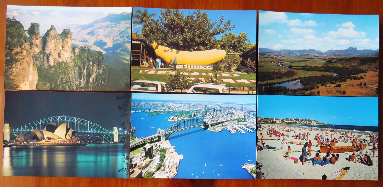 1978 Australia Post Un-Used Stamped Postcards: NEW SOUTH WALES SCENES (Set of 6)