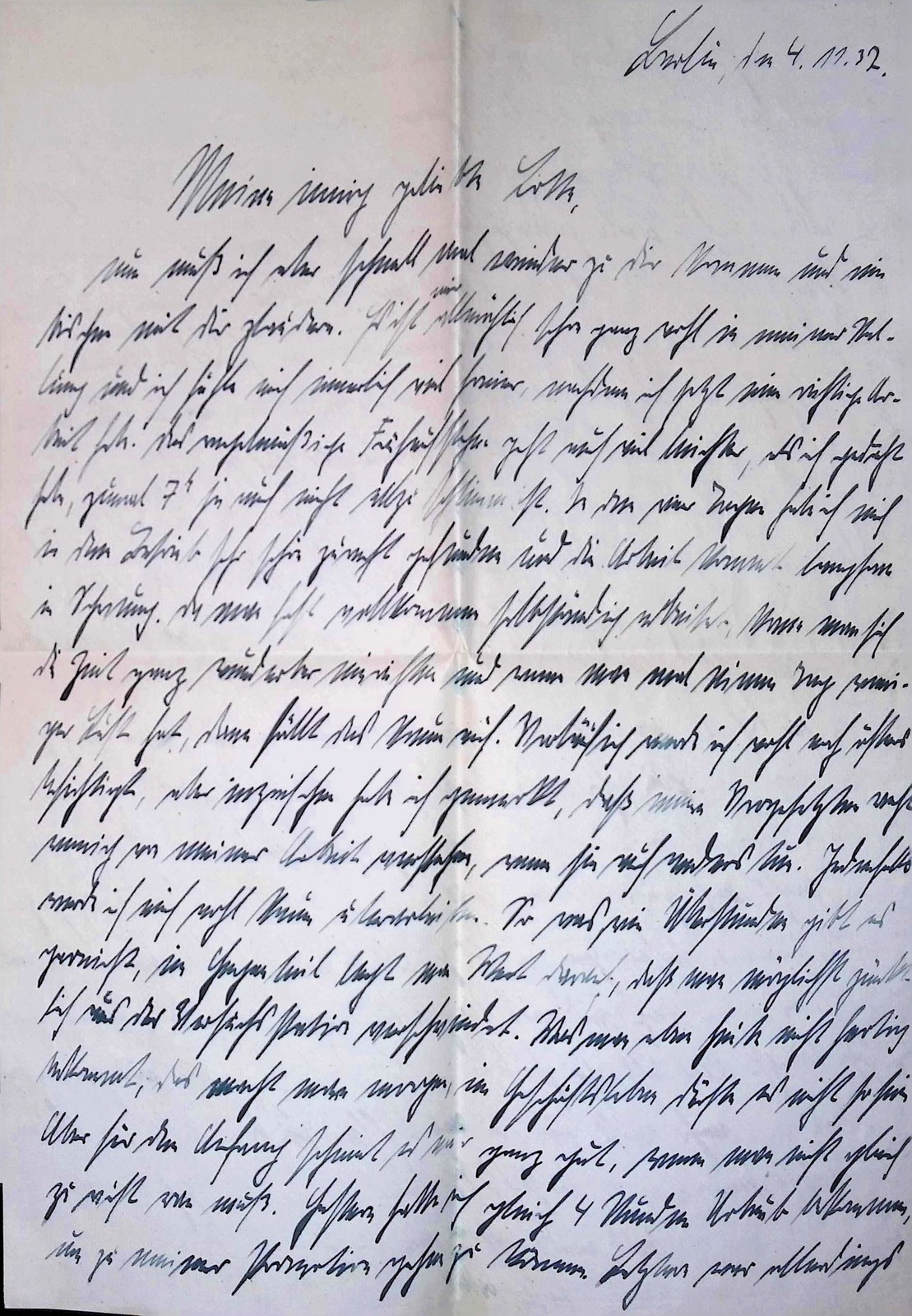 1932 Berlin Love Letter Sütterlinschrift Weimar Republic Correspondence Envelope