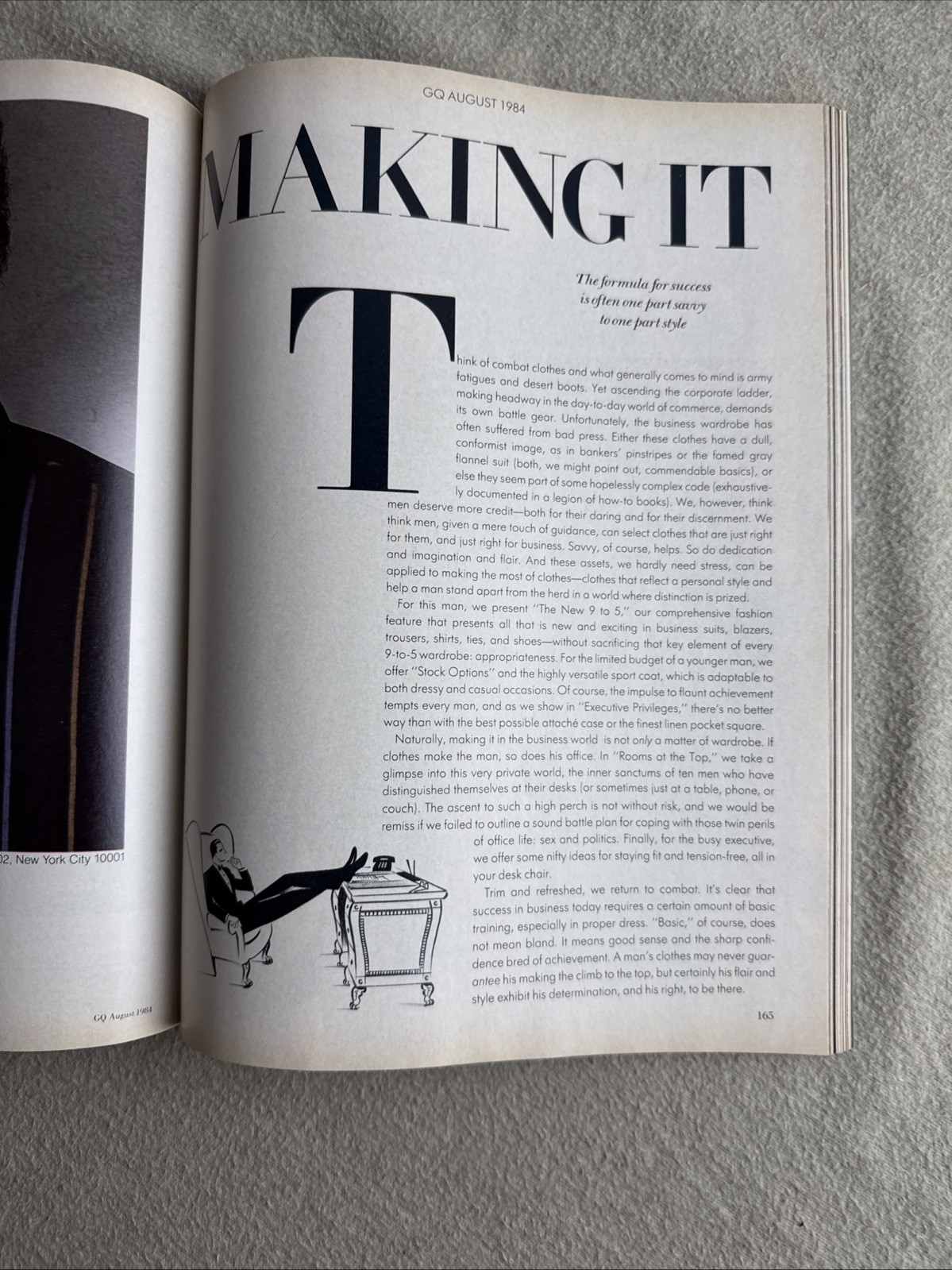 AUGUST 1984 GQ – GENTLEMANS QUARTERLY fashion magazine JOSEPH HELLER