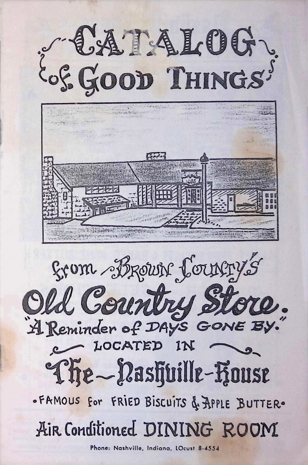 Brown County IN Old Country Store Catalog Good Things Fried Biscuits 1950s