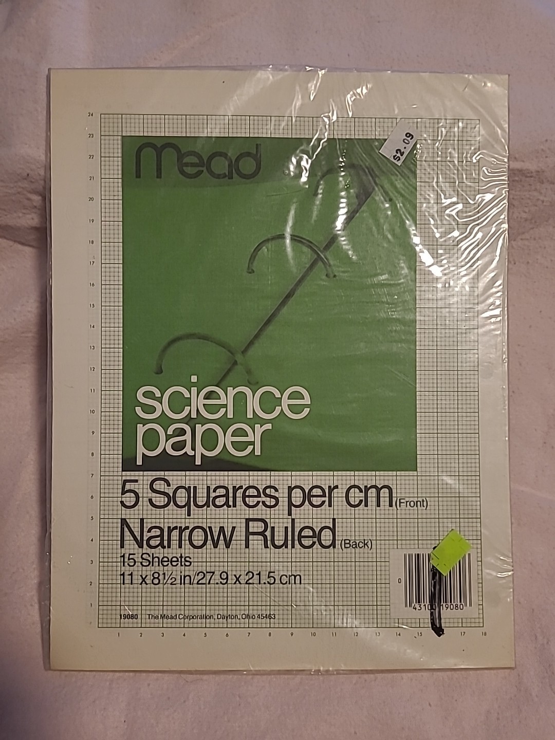 Vtg Mead AquaBee Science Graph Paper Pads Bulk Lot 9 Packs 170+/- 8.5×11″ Sheets