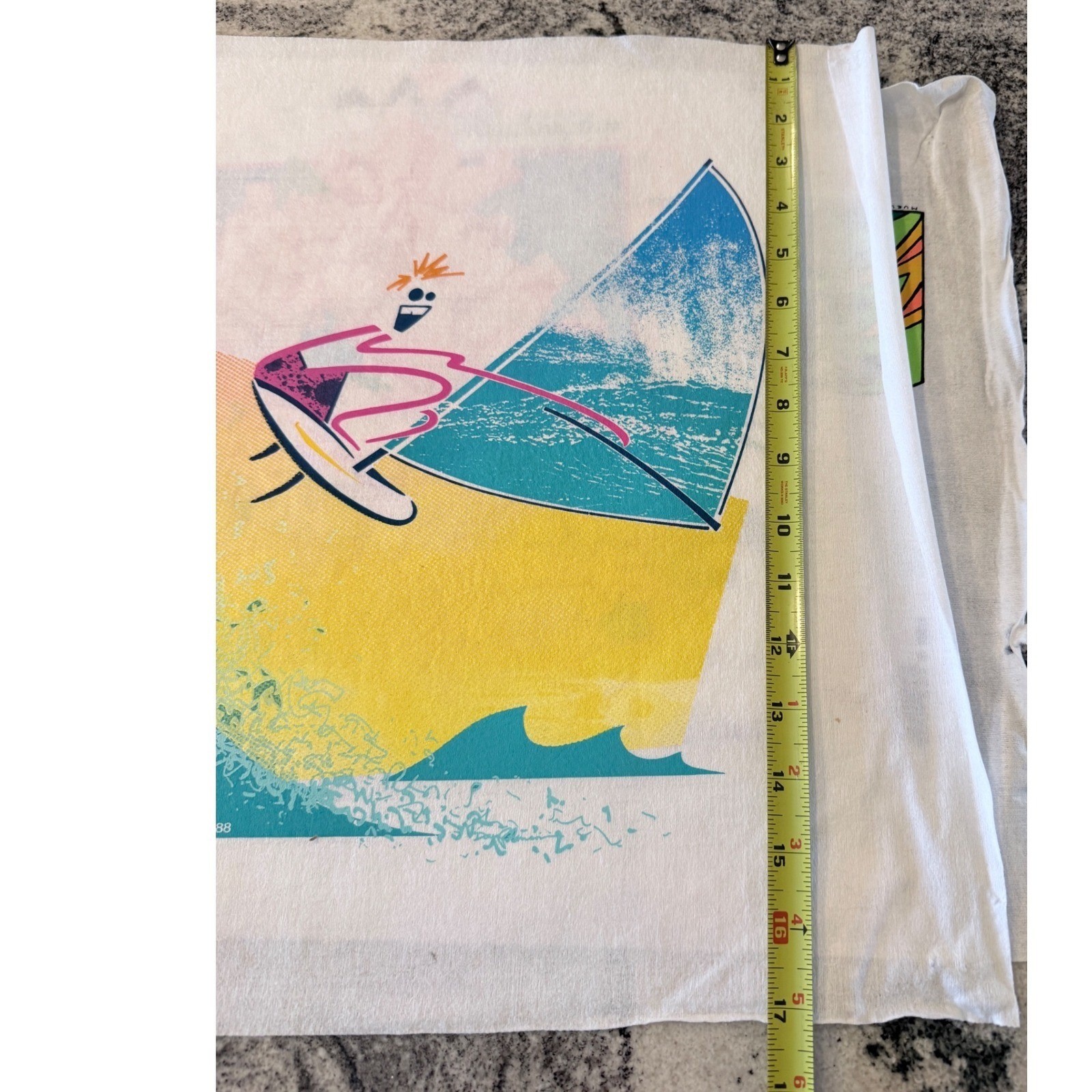 Vintage 80s Graphics West Surf Beach Heat Transfer Lot Pacific Wave California