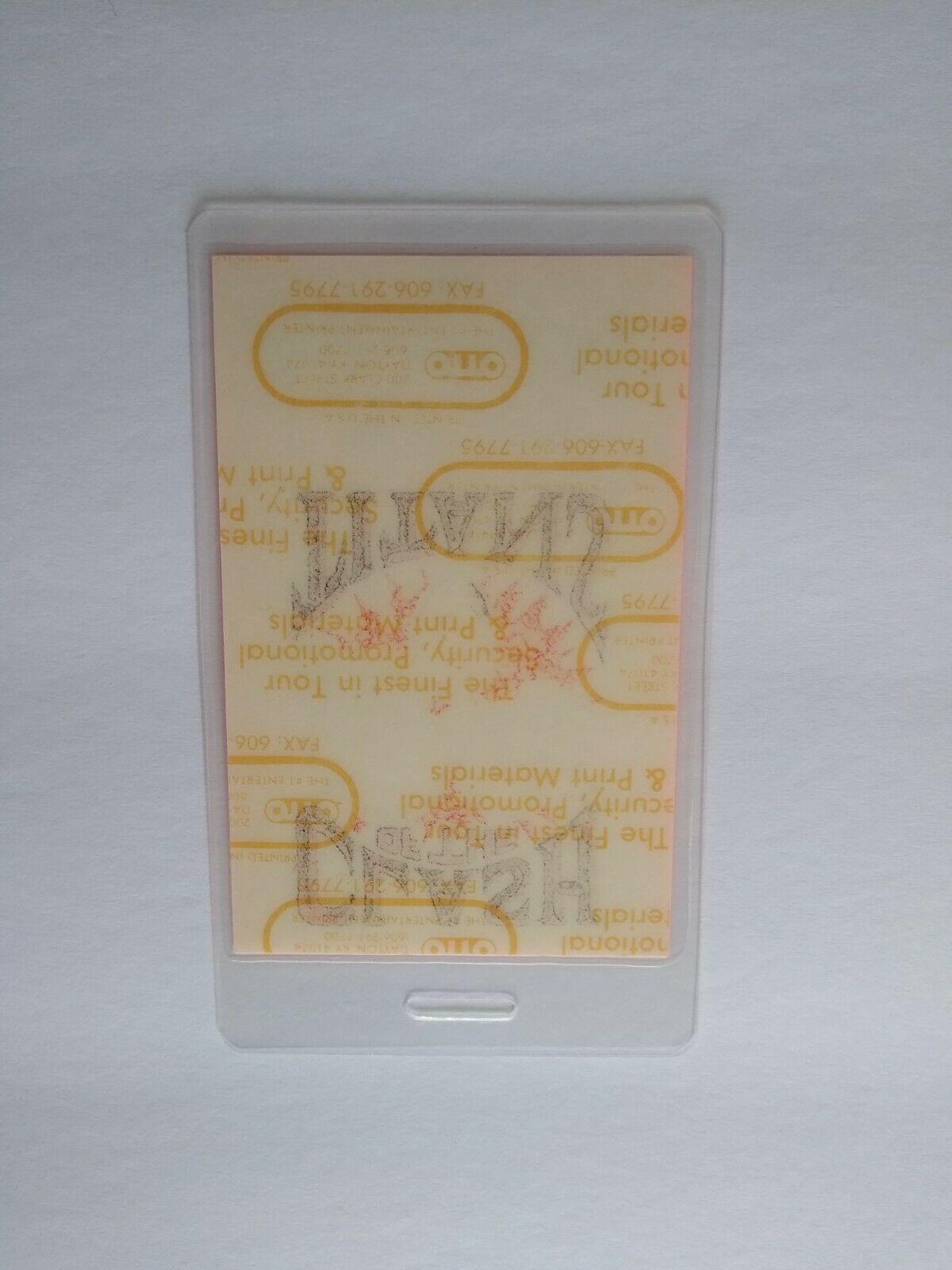 Anthrax Megadeth Slayer Clash Of The Titans Tour Backstage Pass Heavy Metal 1990