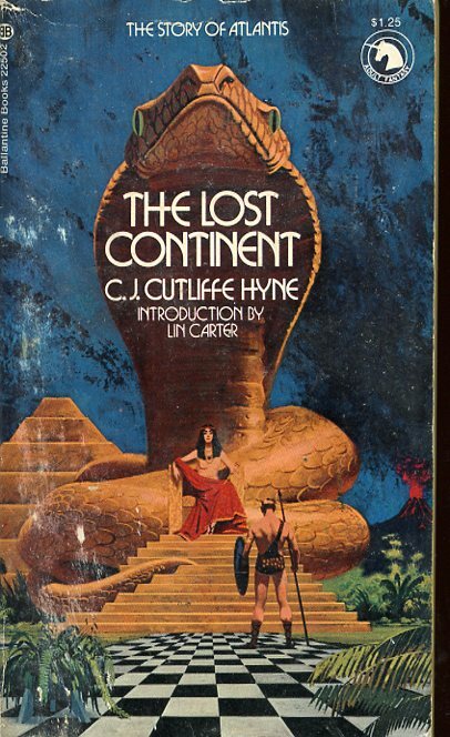 THE LOST CONTINENT C.J. CUTLIFFE HYNE ADULT FANTASY PAPERBACK BOOK #A2151