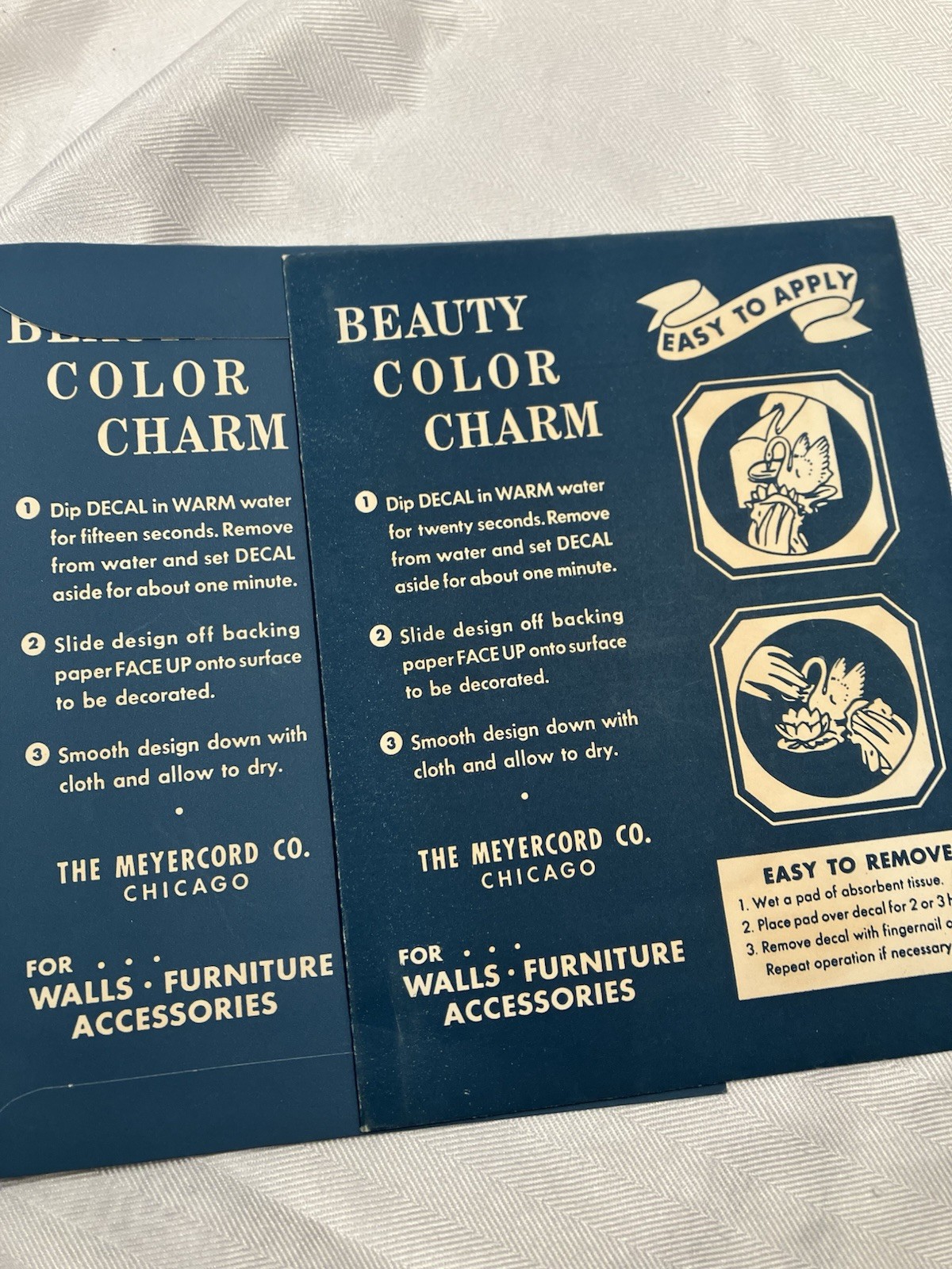 Vintage Meyercord Heart Decals