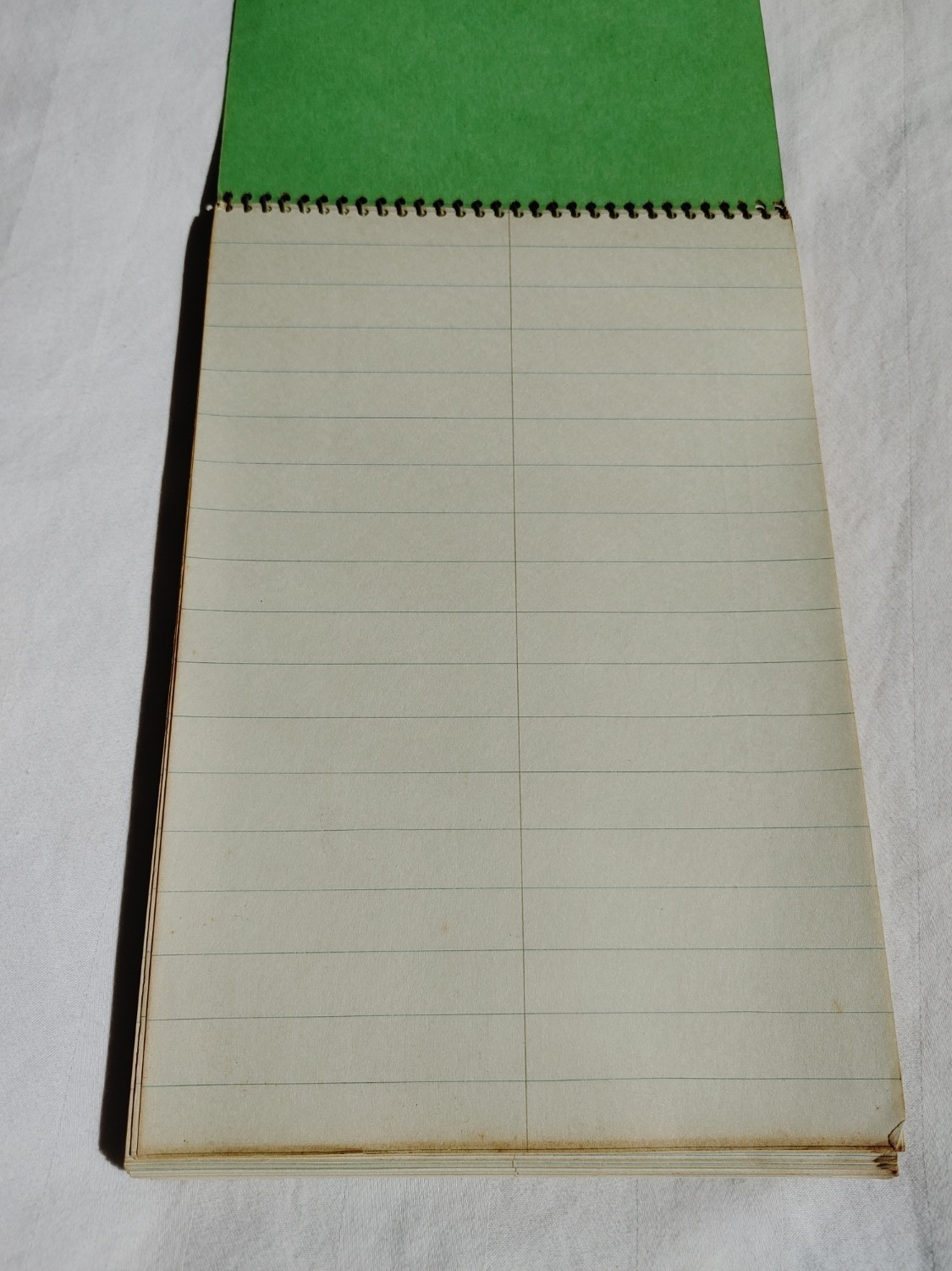 Vintage NATIONAL Brand 80 Leaf Tumbler Spiral Bound Lined Notebook 36-737 1970s