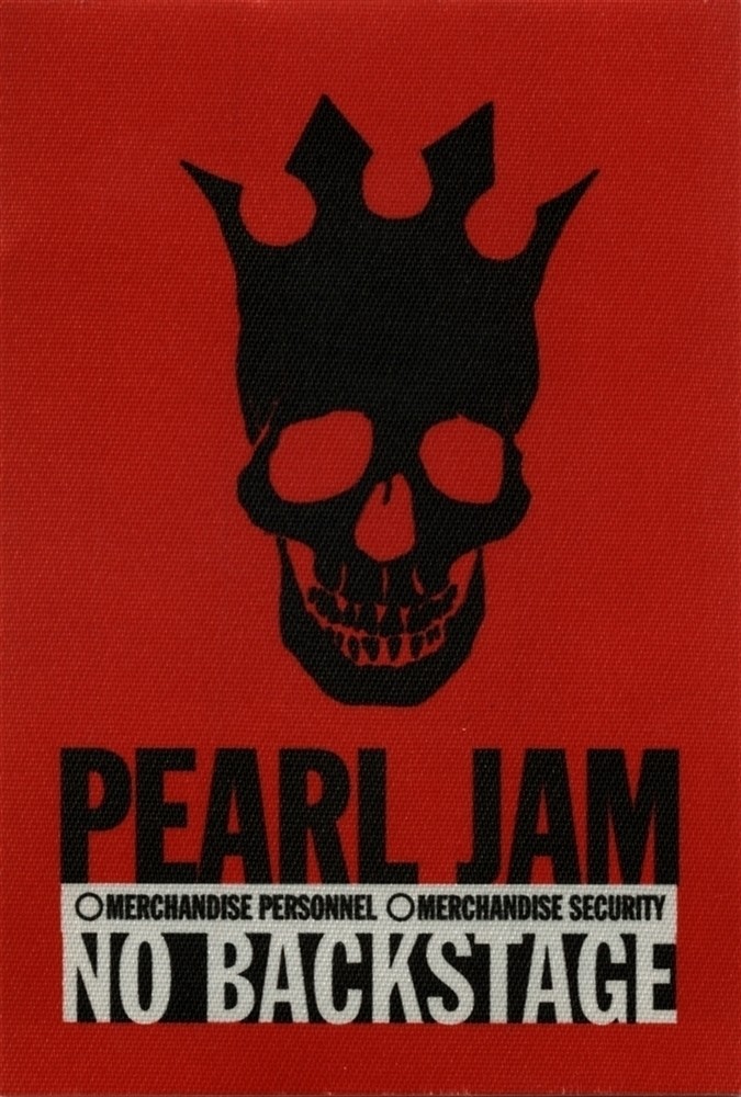 Pearl Jam 2003 Riot Act concert tour collectible Merchandise Backstage Pass
