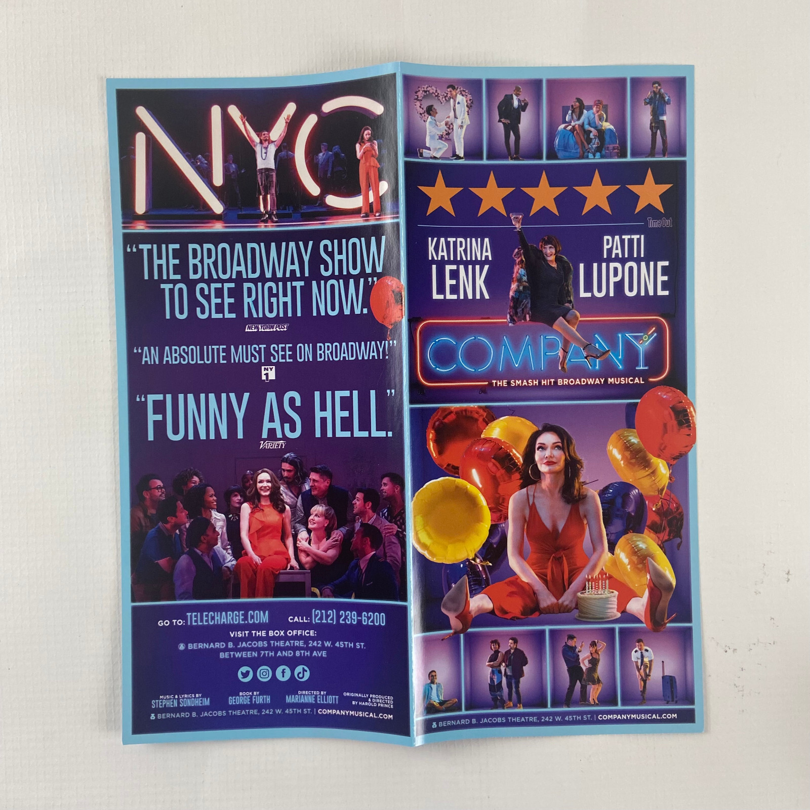 Company Katrina Leak 2022 Ad Flyer Broadway NYC New York City Advertisement Ads