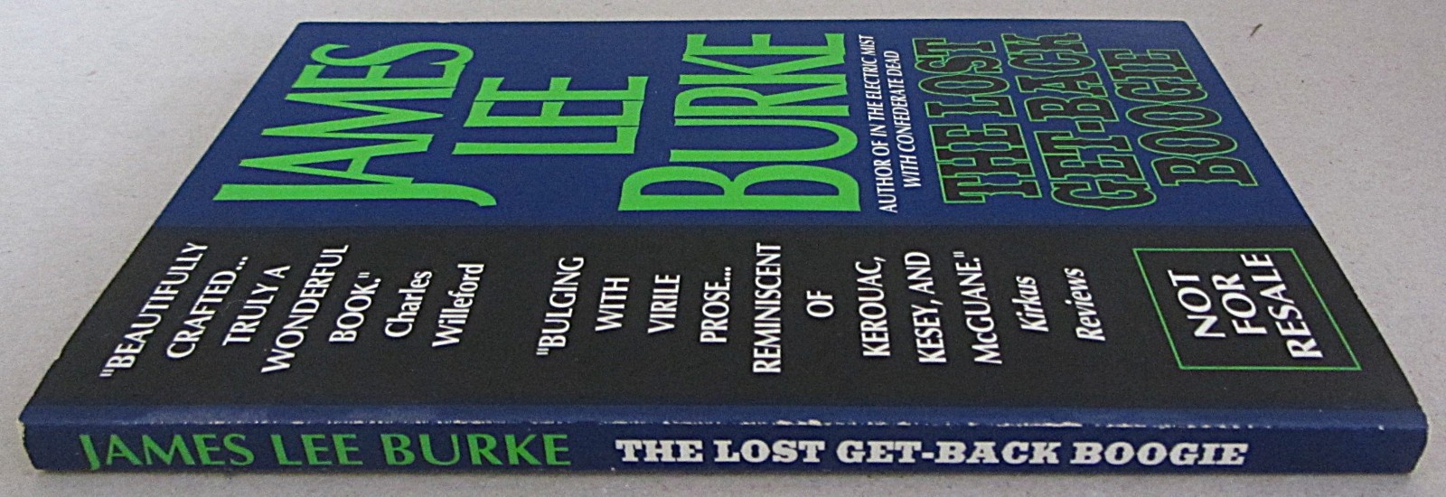 SIGNED~JAMES LEE BURKE~THE LOST GET-BACK BOOGIE~LTD ED MASS MARKE PAPERBACK~1987