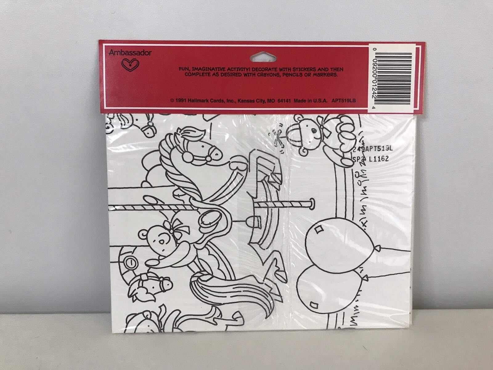 Vintage 1991 Hallmark Ambassador Stickers and Poster Sealed New
