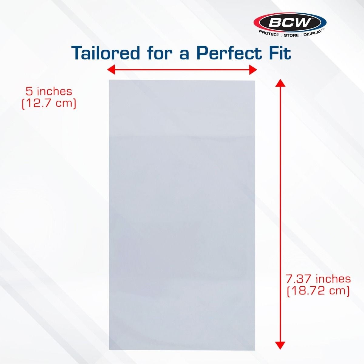 BCW Paperback Book Bags – Clear Archival Sleeves for Pocket Paperbacks