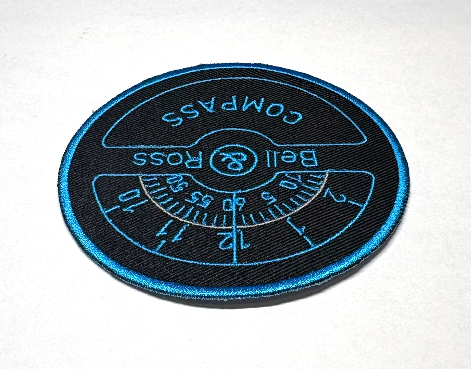 Bell & Ross Compass Blue/Black Patch OEM Authentic Military Style
