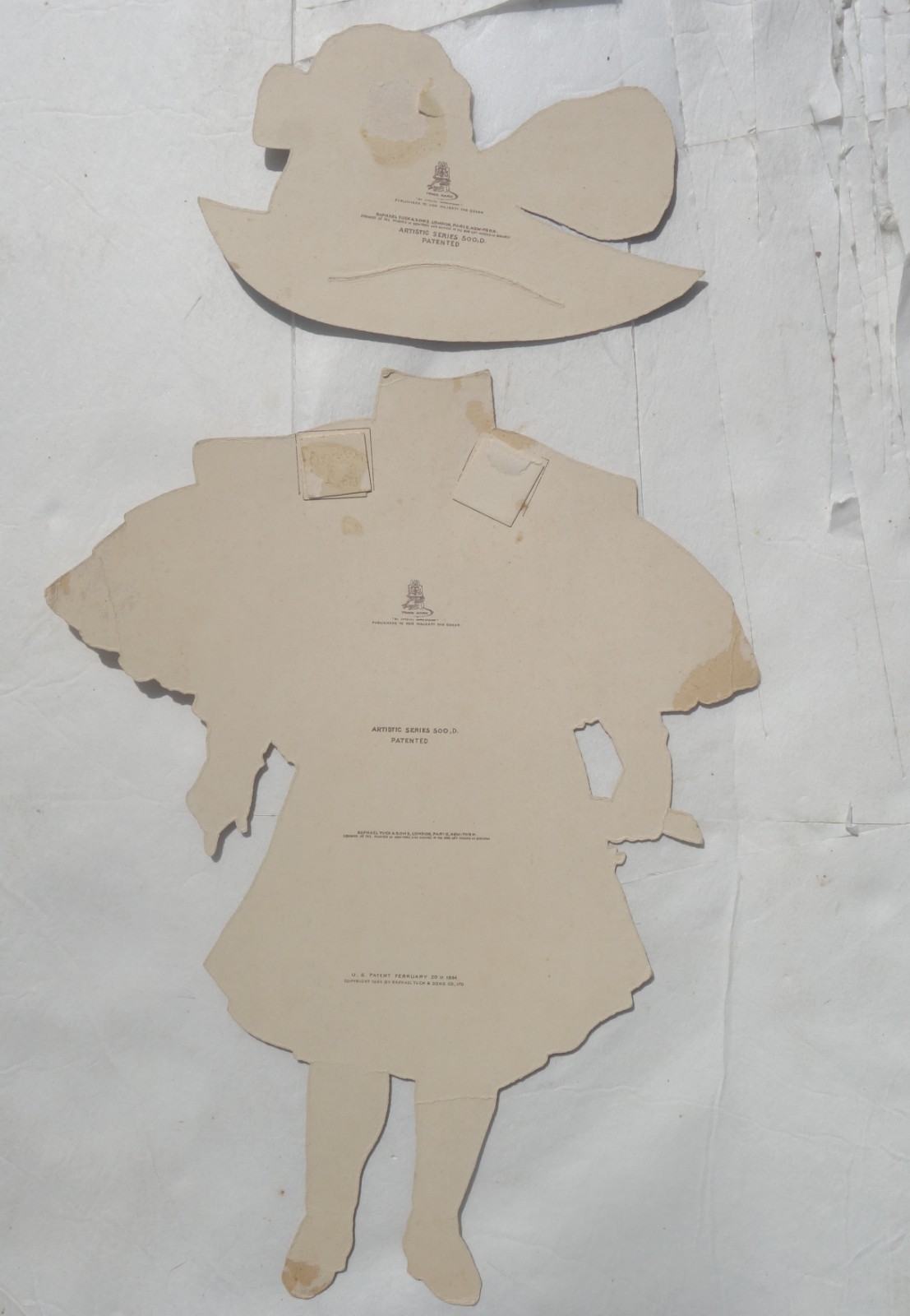 1890s Tuck & Sons Dear Dorothy 13″ Large Paper Doll Complete Artistic 500 9 Pcs.