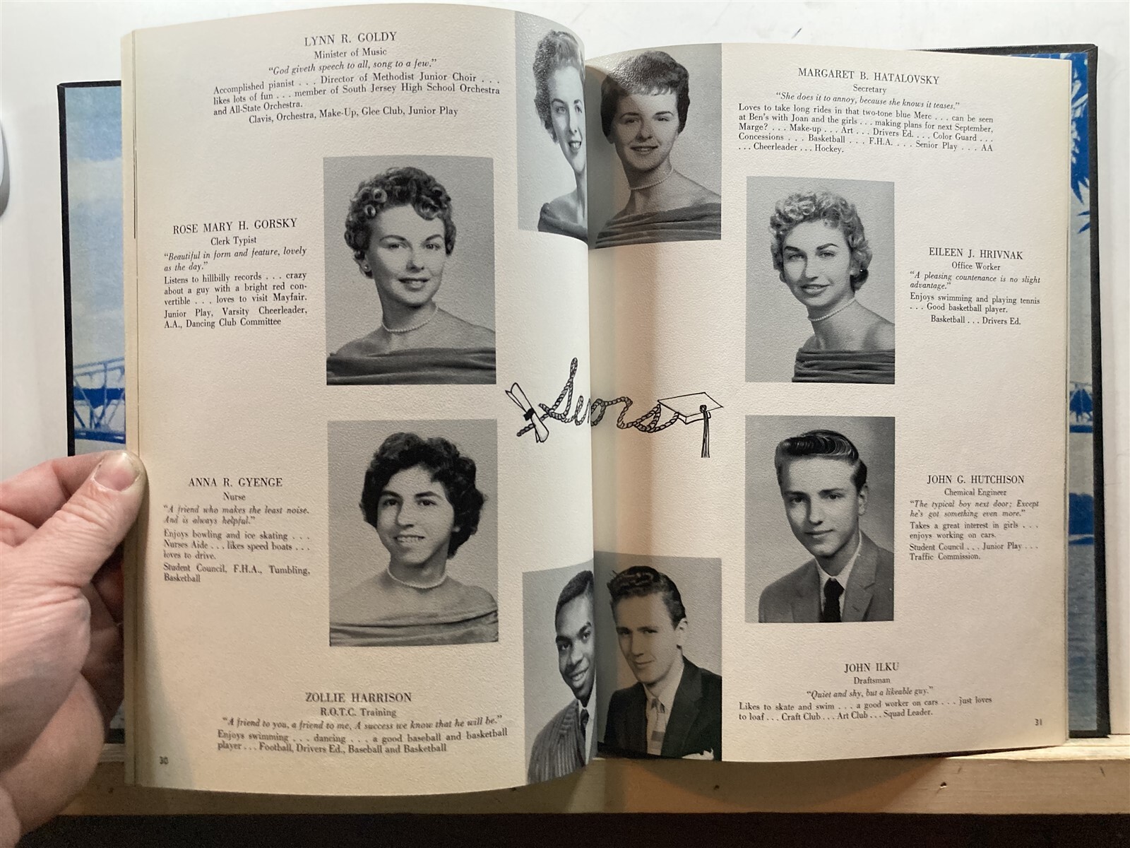 1958 Florence Township Twp High School Annual Yearbook Burlington County NJ