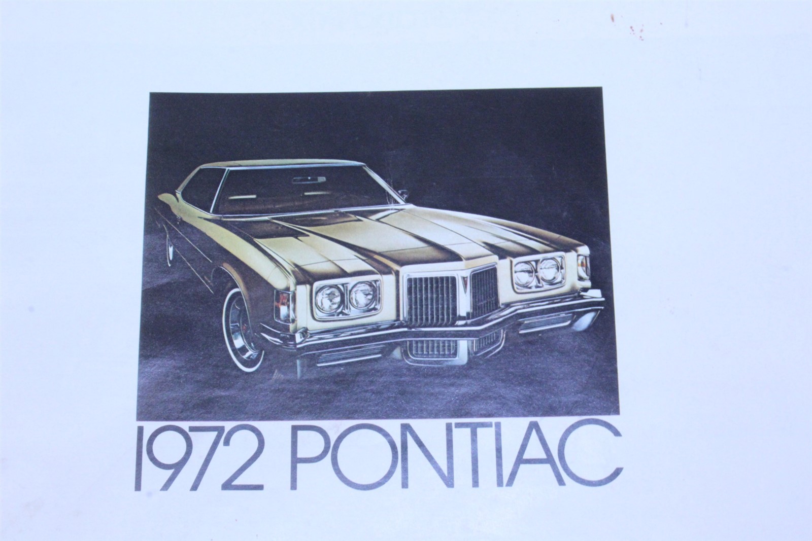 1972 Pontiac Brochure & Original Window Sticker From 4 Door Sedan Catalina